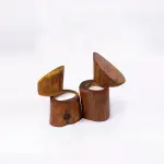 Handmade Wooden Candle Holder: A Unique Rustic Home Decor Piece for Warm & Cozy Spaces
