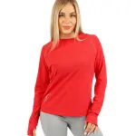 Long-Sleeve Training Red Top