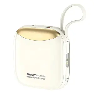 Recci Power Bank RPB-P46 Power Bank 10000mAh with Built-in Cable