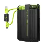Recci RPB-P13 Power Bank 10000mAh with Built-in Cables