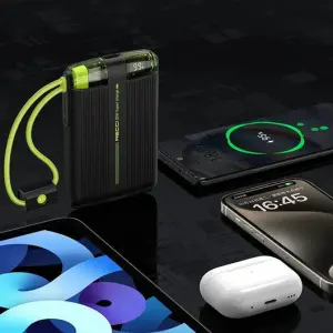 Recci RPB-P13 Power Bank 10000mAh with Built-in Cables