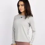 Crew Neck Women's Gray T-Shirt