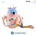 كوب اطفال زجاجي مع حمالة