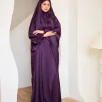 DEEP PURPLE SATIN MALHAFA ISDAL