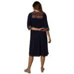 Multi-Color Cotton Elegant Embroidered Nightgown