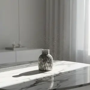 Textured Gypsum Marble Vase