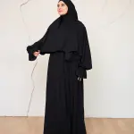 BLACK CREPE DRESSY ISDAL