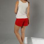 Printed Cotton Tank Top & Hot Shorts Set