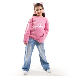 Pink Sweatshirt with “Love ” Print 💗💕