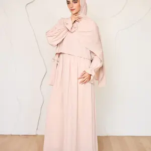 BEIGE CREPE DRESSY ISDAL