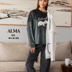 3pcs dark gray pyjama set