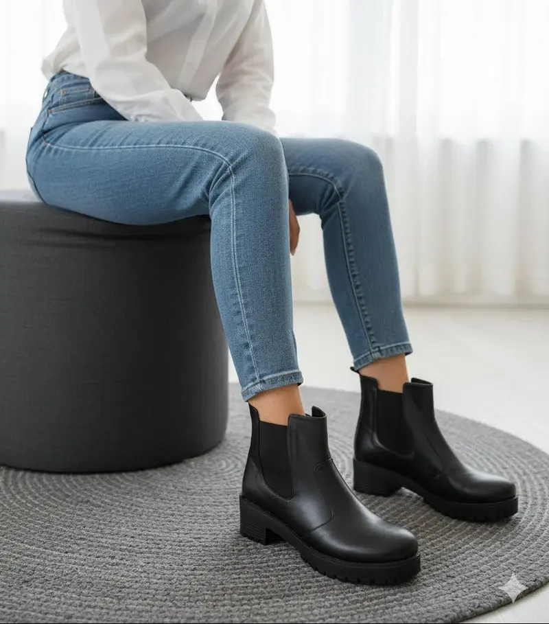 Ankle Boot Leather B-1