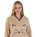 ✨ Cozy Winter Melton Pajama Set – Soft Fur Fabric