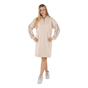 Women’s Casual Zip-Neck Dress – Comfortable & Stylish