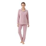Women’s Soft Button-Down Pajama Set – Long Sleeve Lounge Wear