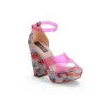 Multicolored Heel Sandal - R-107