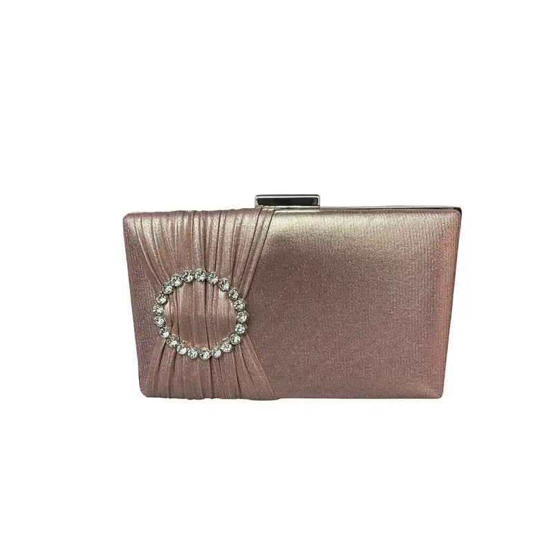 Clutch Bag With a Shiny Front Ring-VS-35