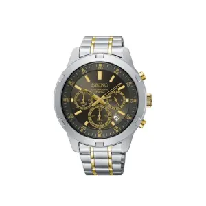 SEIKO Men's Hand Watch CHRONOGRAPH Stainless Band, Grey Dial SKS609P1