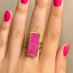 Woven Statement Ring Stainless Steel Pure RI-21