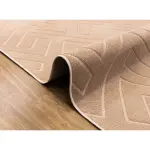Elite Jacquard Carpet Geometric Pattern (Beige)