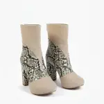 Half-boot suede in Lazar leather B-35