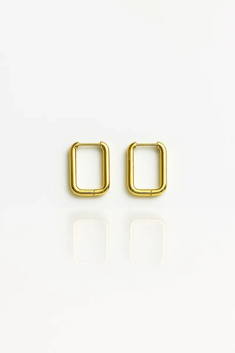Modern Gold Stainless Steel Earrings - EA-29