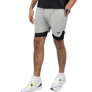Hidden Pocket Light Gray Training Short