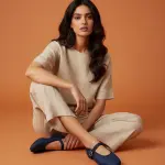 Denim Mary Jane Ballet Flats