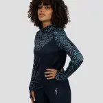 High-Neck Limitless Navy Top