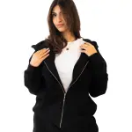 Essential Black Zip-up