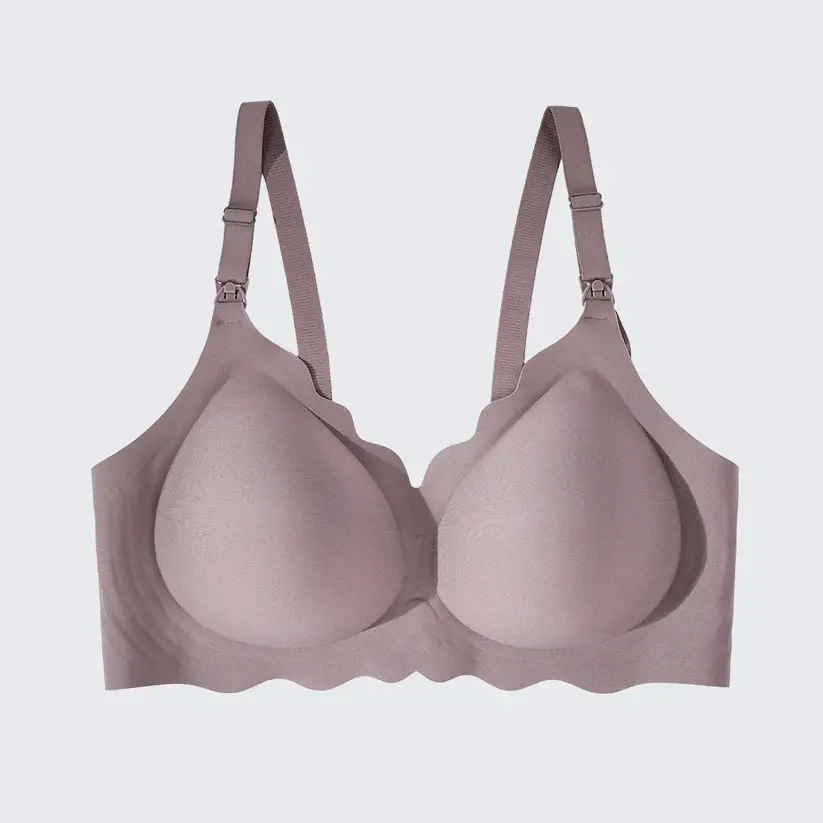 Seamless Maternity Nursing Bra Soft Wire Breastfeeding Pregnancy Bralette