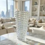 Prism Ripple Glass Vase