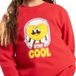 RED Sweatshirt with “ Stay cool ” Print 💗😎
