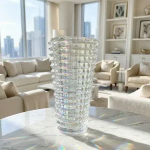 Prism Ripple Glass Vase
