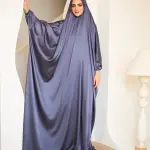 GREY SATIN MALHAFA ISDAL