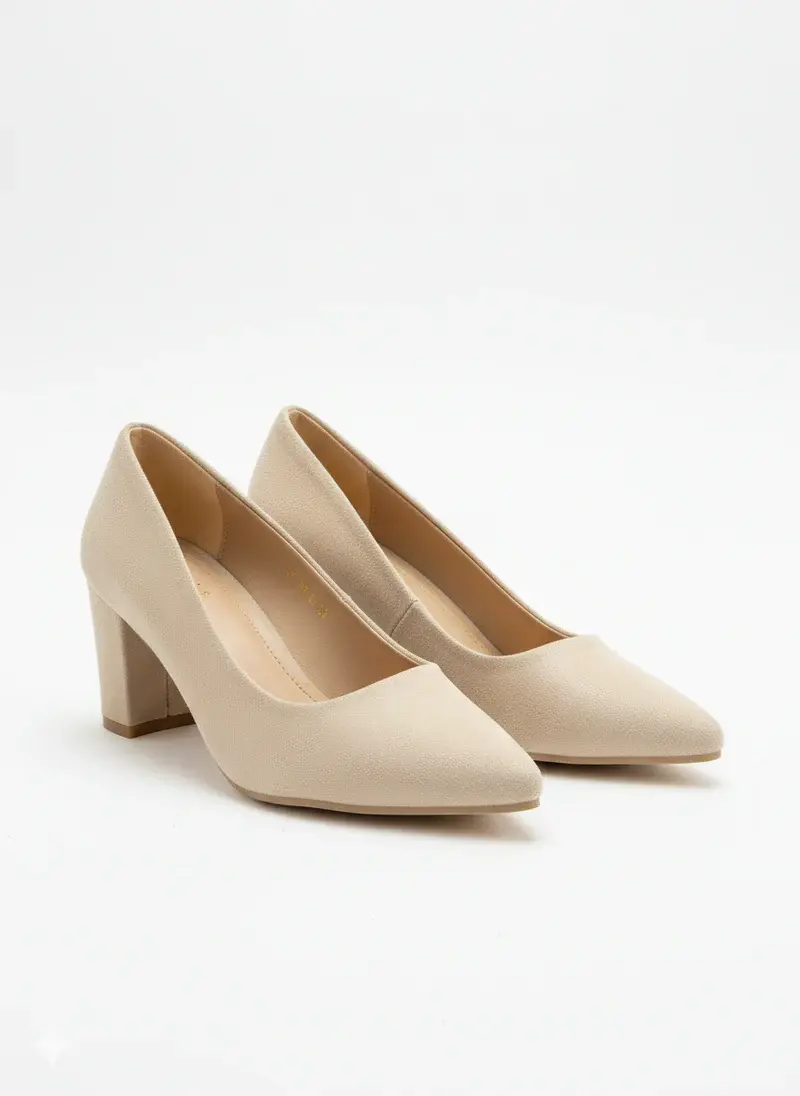 Leather Sandal Thick Heel-R-800