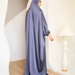 GREY SATIN MALHAFA ISDAL