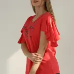 Multi-colors Summer Printed T shirt Pajama