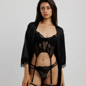 Lace Corset and Panty Outfits garter