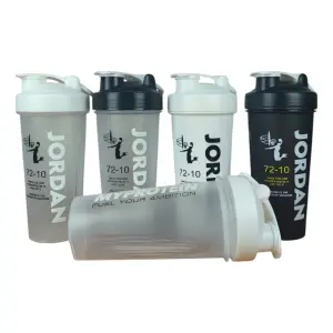 MD STAY FIT Jordan Protein Shaker Bottle with Mixing Ball, Flip-Top Lid, for Gym and Fitness