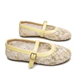 Floral Embroidered Lace Ballerina Flats BN-63