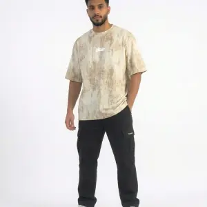 Beige Oversized Interlock Fashion T-Shirt