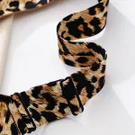 Leopard Print Wirefree Minimizer Bra Plus Size Anti-Sagging Lifting Bralette