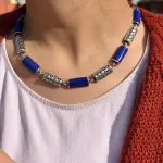 عقد فضه ستايل عربى الوان مختلفة
