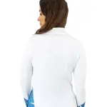 Women's Quarter Zip White Top