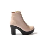 BOOT MID HEELS 5cm LEATHER B-25