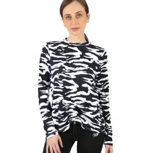 Cinchable Long-Sleeve Black T-Shirt