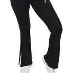 Slit Yoga Black Pants