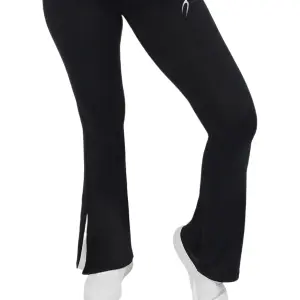 Slit Yoga Black Pants