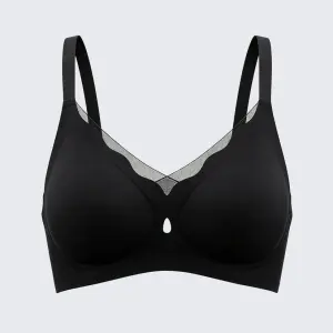 Seamless Wirefree Push Up Bra Anti-Sagging Plus Size Soft Support Bralette